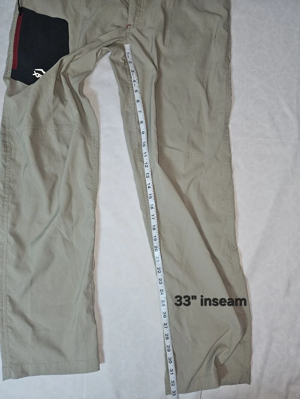 Cabelas Mens L 34 Outdoor Hiking Fishing Tan XPG Cool Phase Pants British Khaki